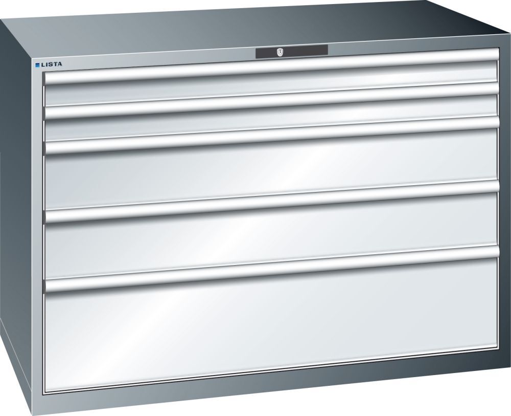 LISTA Schubladenschrank 200 grm/H1000,5SL2x100,200/300 Produktbild LISTA Schubladenschrank 200 grm/H1000,5SL2x100,200/300