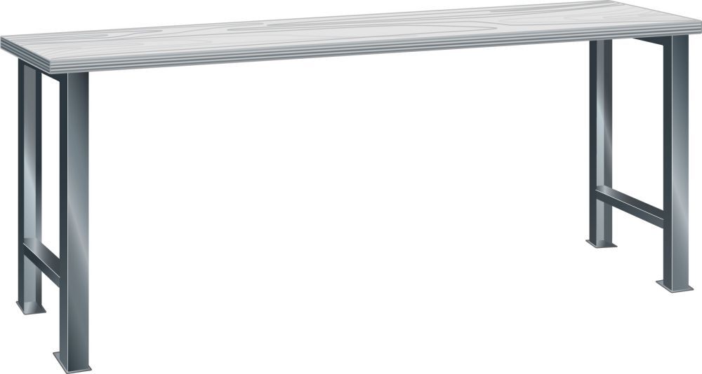 LISTA Werkbank 2000x750x840 mm Multiplex40, grau Produktbild LISTA Werkbank 2000x750x840 mm Multiplex40, grau