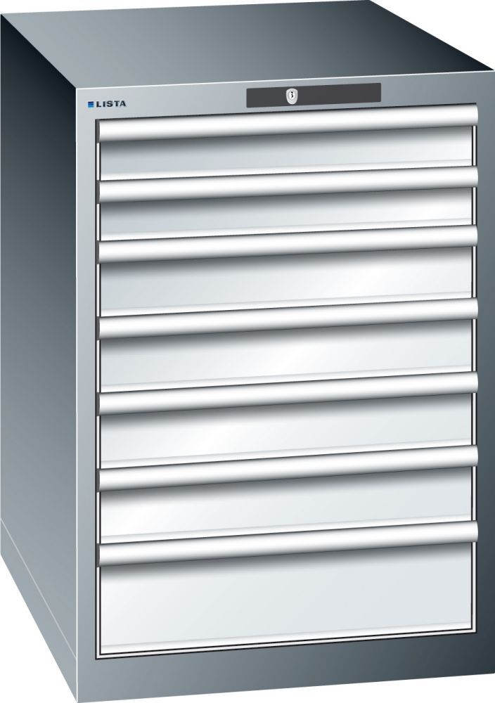 LISTA Schubladenschrank 75 lg/lH800,7SL2x75/4x100/150 Produktbild LISTA Schubladenschrank 75 lg/lH800,7SL2x75/4x100/150