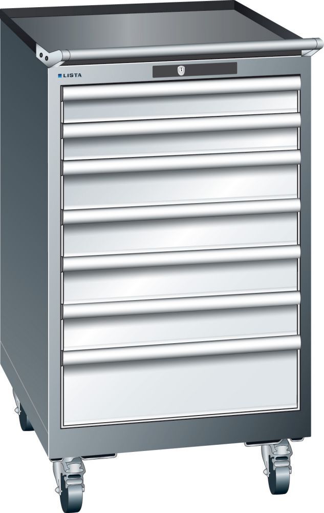 LISTA Schubladenschrank 75 grau H990,7SL2x75/4x100/150 Produktbild LISTA Schubladenschrank 75 grau H990,7SL2x75/4x100/150