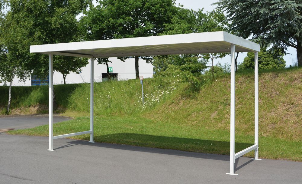 Wsm Überdachung Leipzig L14 4300x2200x2350, RAL9002 Produktbild Wsm Überdachung Leipzig L14 4300x2200x2350, RAL9002