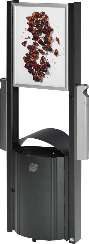 Var Abfallsammler antiksilberm.vzk.Inneneinsatz+Werbef Produktbild Var Abfallsammler antiksilberm.vzk.Inneneinsatz+Werbef