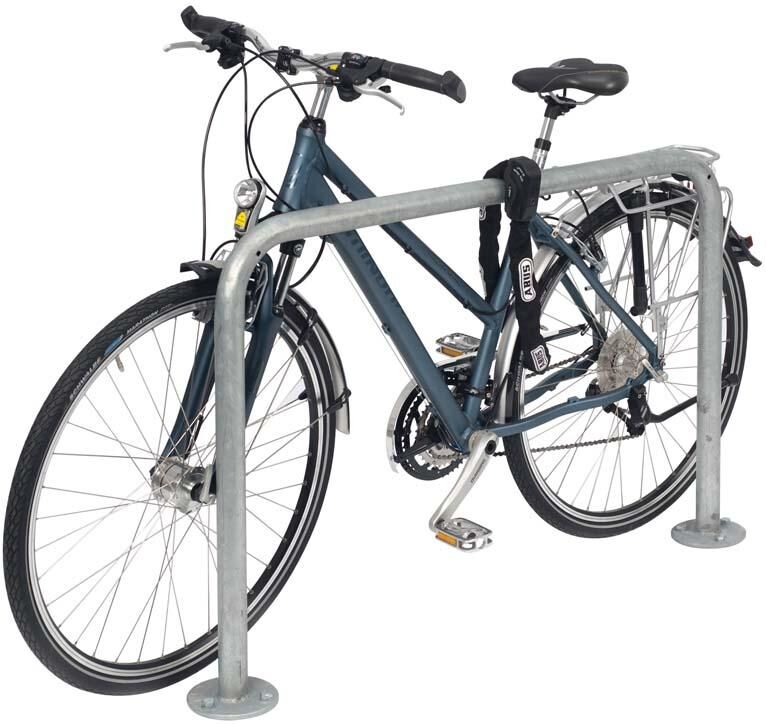 Wsm Fahrradständer Fahrrad Anlehnbügel 9100,  L1000mm, vzk., z.Aufd Produktbild Wsm Fahrradständer Fahrrad Anlehnbügel 9100,  L1000mm, vzk., z.Aufd