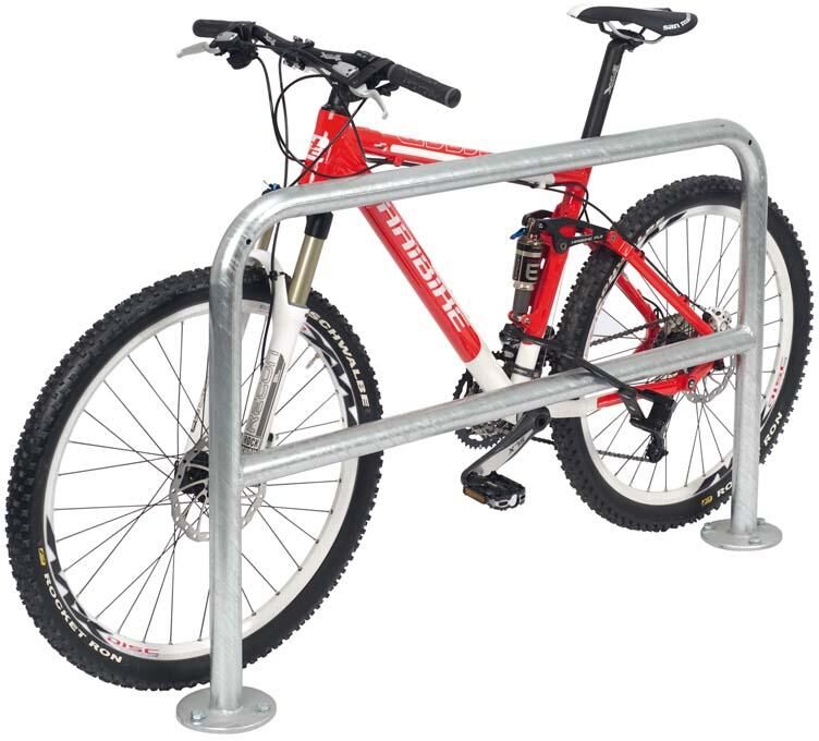 Wsm Fahrradständer Fahrrad Anlehnbügel 9200,  L1000mm, vzk., z.Aufd Produktbild Wsm Fahrradständer Fahrrad Anlehnbügel 9200,  L1000mm, vzk., z.Aufd
