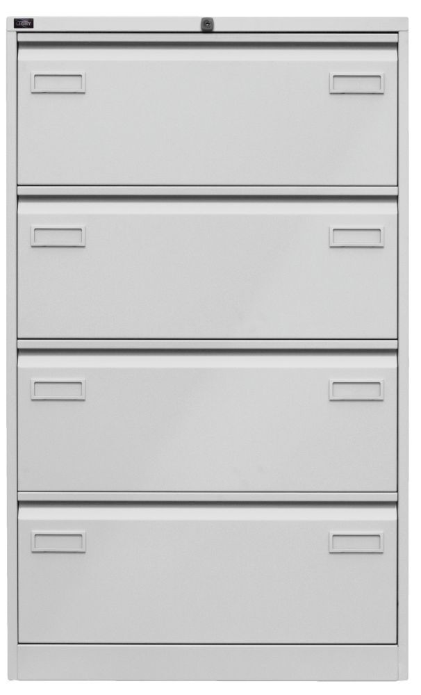 Bisley Hängeregistraturschrank 2-bahn, grau 1321x800x622mm, 4 Schübe Produktbild Bisley Hängeregistraturschrank 2-bahn, grau 1321x800x622mm, 4 Schübe