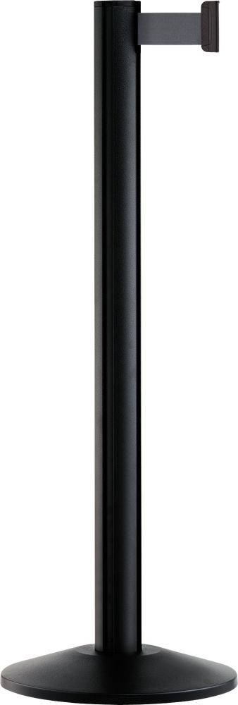 Via Guide Absperrpfosten schwarz, Gurt 2,3m schwarz Produktbild Via Guide Absperrpfosten schwarz, Gurt 2,3m schwarz