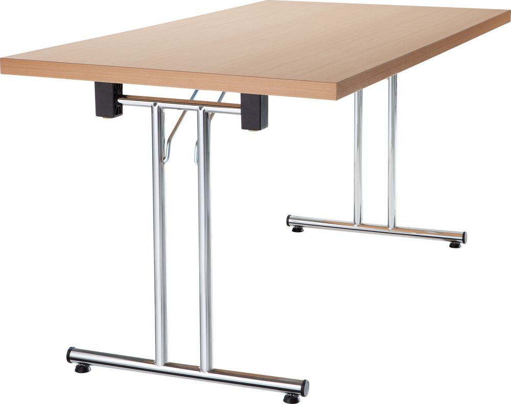 Hammerbacher Klapptisch KL 1380x690x745, Platte buche Produktbild Hammerbacher Klapptisch KL 1380x690x745, Platte buche