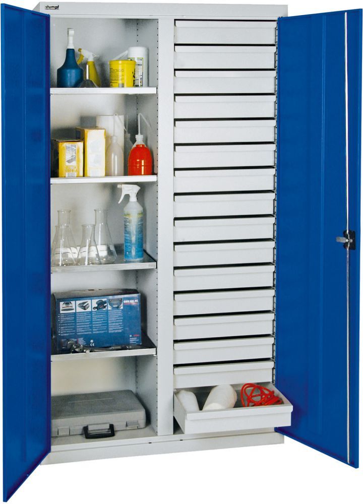 Stumpf Werkzeugschrank 16 S 4 W 1800x1000x500 mm grau Produktbild Stumpf Werkzeugschrank 16 S 4 W 1800x1000x500 mm grau
