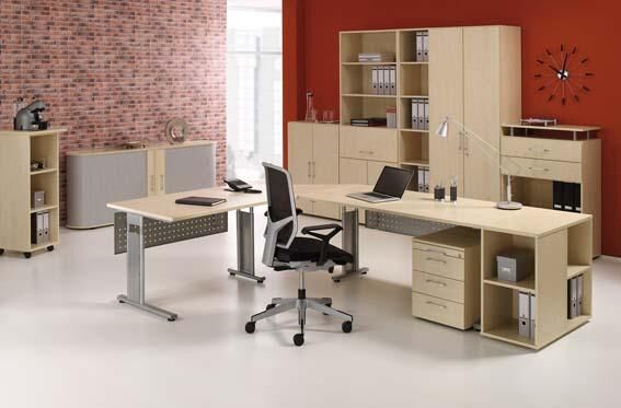 Geramöbel PC-Schreibtisch 135G r We2166x800/1130,680-820 Geramöbel PC-Schreibtisch 135G r We2166x800/1130,680-820