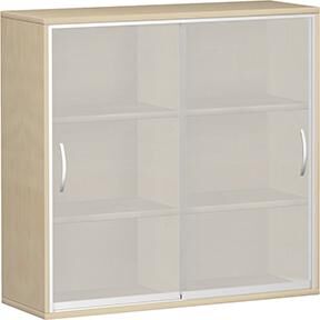 Geramöbel Schiebetürenschrank PRO Ahorn 1152x1200x425,m.Glastüren Geramöbel Schiebetürenschrank PRO Ahorn 1152x1200x425,m.Glastüren