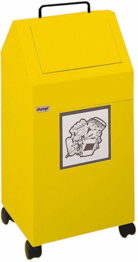 Stumpf Wertstoffsammler 45 l mobil gelb Produktbild Stumpf Wertstoffsammler 45 l mobil gelb