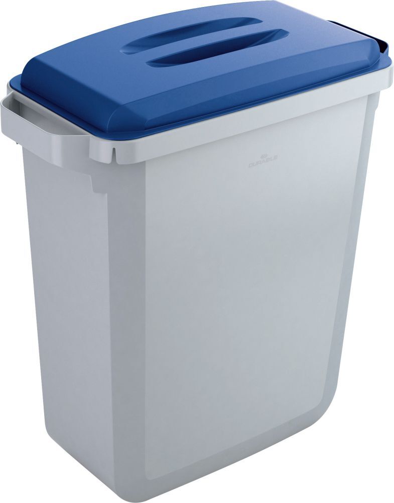 Wertstoffsammler 60l grauinkl. Deckel, blau Produktbild Wertstoffsammler 60l grauinkl. Deckel, blau