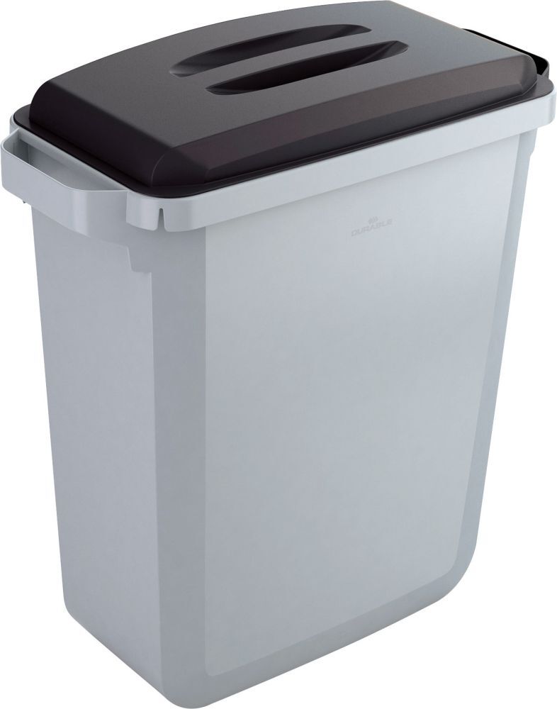 Wertstoffsammler 60l grauinkl. Deckel, schwarz Produktbild Wertstoffsammler 60l grauinkl. Deckel, schwarz
