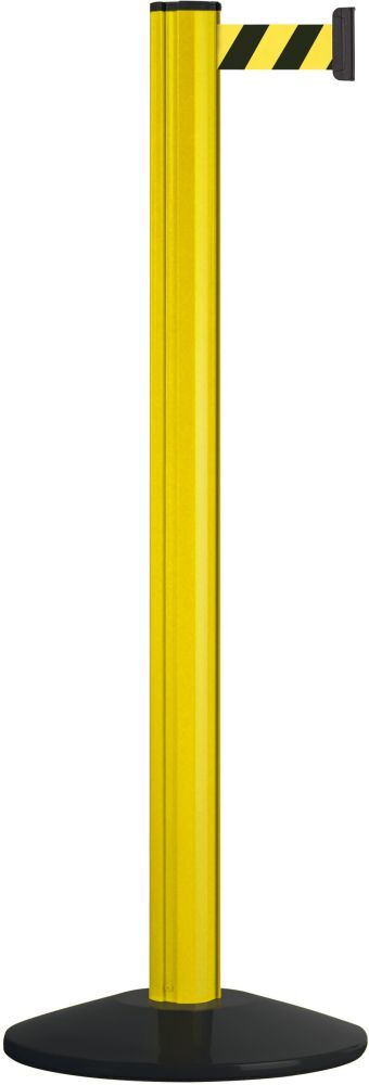 Via Guide CLASSIC SAFETY Sperrgurtpfosten Gurt schwarz/gelb 2,3 m Produktbild Via Guide CLASSIC SAFETY Sperrgurtpfosten Gurt schwarz/gelb 2,3 m