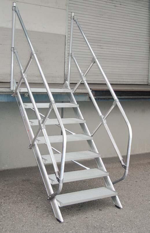 Günzburger Treppe 60 Grad 4 Stufen B 800 mm Produktbild Günzburger Treppe 60 Grad 4 Stufen B 800 mm bild 2