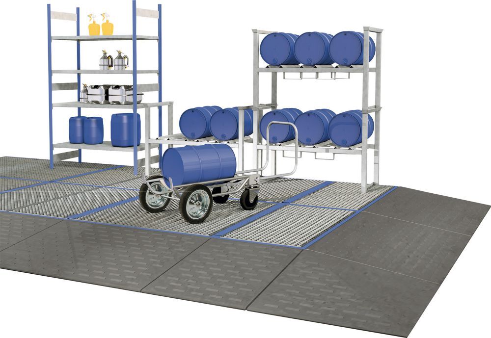 Asecos Auffahrrampe aus PE 1490 x 1000 H 150 Produktbild Asecos Auffahrrampe aus PE 1490 x 1000 H 150