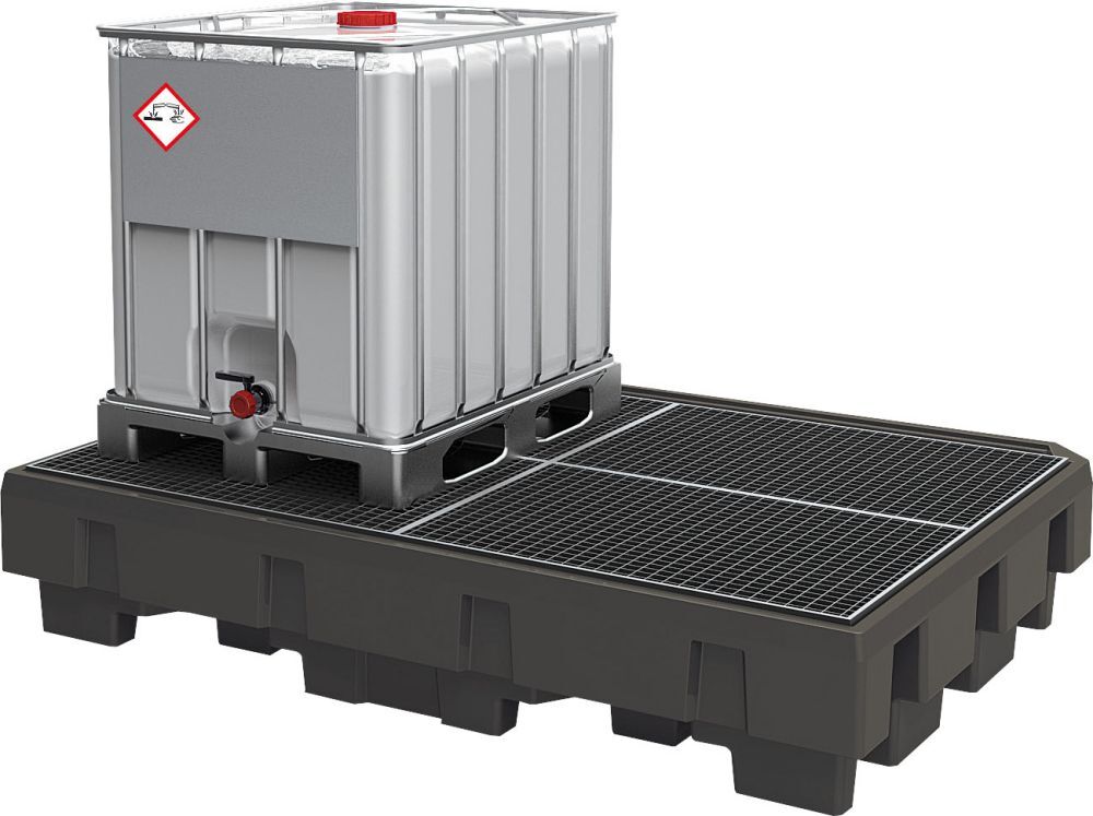 Asecos IBC-Station PE 2460x1800x450mm, vzk.Stell Produktbild Asecos IBC-Station PE 2460x1800x450mm, vzk.Stell