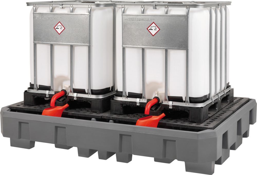 Asecos IBC-Station PE 2460x1800x450mm, PE-Stellf Produktbild Asecos IBC-Station PE 2460x1800x450mm, PE-Stellf