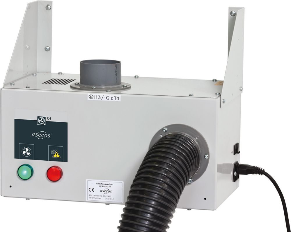 Asecos Entlüftungsaufsatz zur Wandm m Überwachung Produktbild Asecos Entlüftungsaufsatz zur Wandm m Überwachung