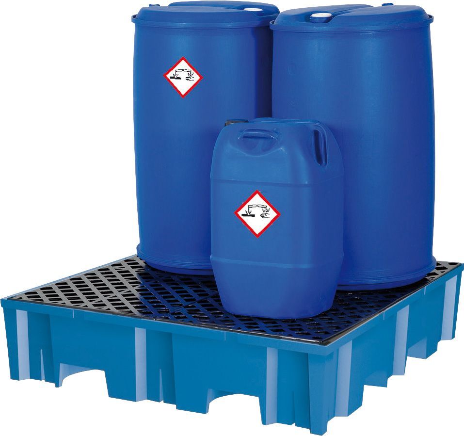 Asecos Auffangwanne PE sw 1220x1330x220mm, PE-GiRo Produktbild Asecos Auffangwanne PE sw 1220x1330x220mm, PE-GiRo