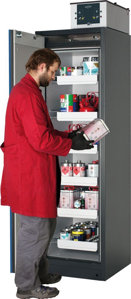 Asecos Gefahrstoffschrank Q-Pegasus 1955x600x615 3FB lks Produktbild Asecos Gefahrstoffschrank Q-Pegasus 1955x600x615 3FB lks