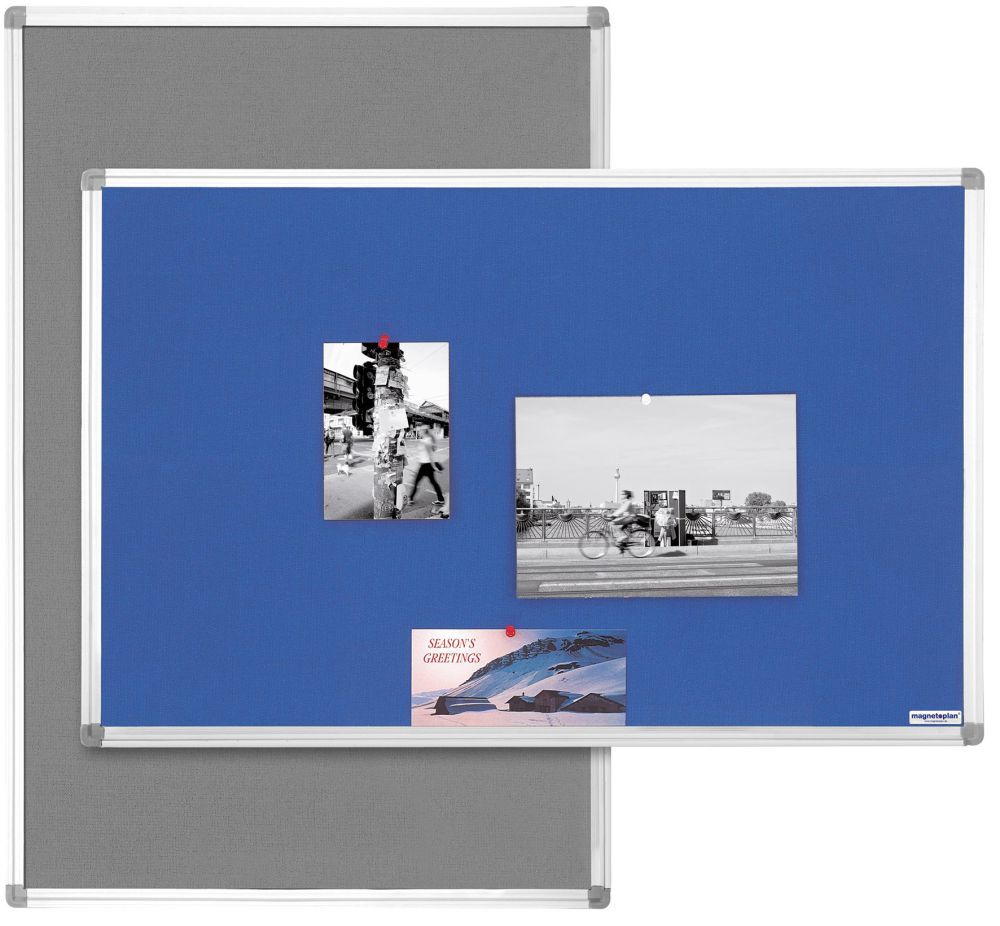 Magnetoplan Textilboard blau 900 x 600 mm Produktbild Magnetoplan Textilboard blau 900 x 600 mm