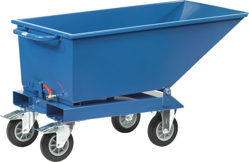 FETRA Muldenkipper 500kg 250l Ablasshahn Produktbild FETRA Muldenkipper 500kg 250l Ablasshahn