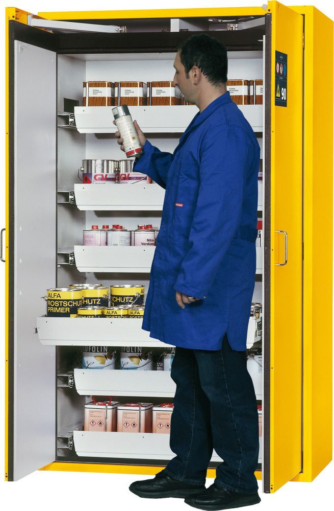 Asecos Gefahrstoffschrank S-Clas90B900mm, 6VA, R1004 Produktbild Asecos Gefahrstoffschrank S-Clas90B900mm, 6VA, R1004