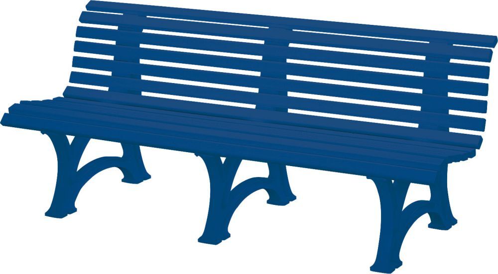 Blome Bank Mod. Borkum 4 Sit blau 200 cm Produktbild Blome Bank Mod. Borkum 4 Sit blau 200 cm