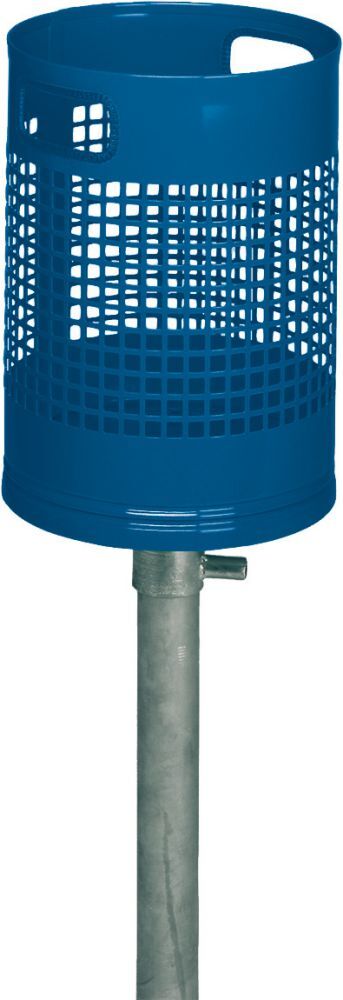 Var Abfallbehälter 30 l blau B350xT350xH1200 mm Produktbild Var Abfallbehälter 30 l blau B350xT350xH1200 mm