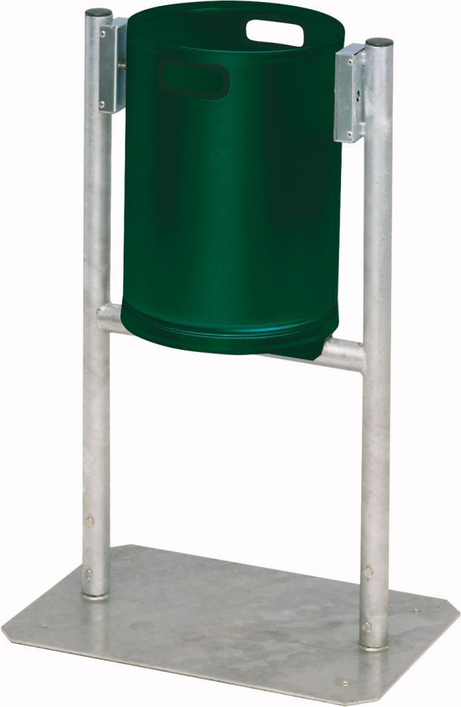 Var Abfallbehälter 30 l grün 490x430xH900 mm Produktbild Var Abfallbehälter 30 l grün 490x430xH900 mm