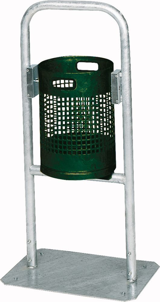 Var Abfallbehälter 30 l grün 490x430xH1150 mm Produktbild Var Abfallbehälter 30 l grün 490x430xH1150 mm