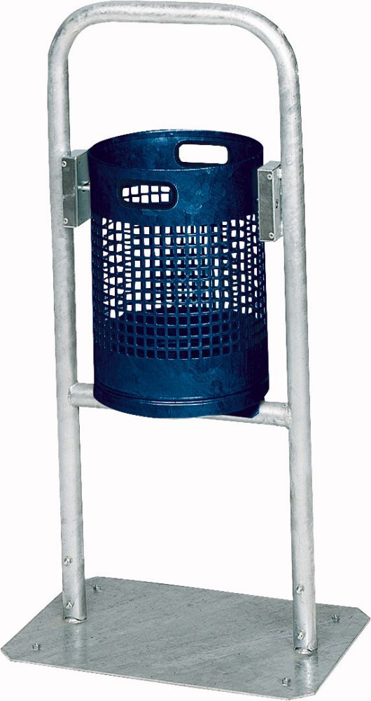 Var Abfallbehälter 30 l blau B490xT430xH1150 mm Produktbild Var Abfallbehälter 30 l blau B490xT430xH1150 mm