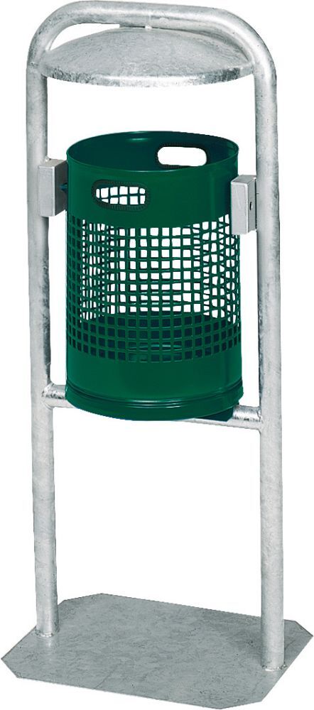 Var Abfallbehälter 30 l grün 490x400xH1150 mm Produktbild Var Abfallbehälter 30 l grün 490x400xH1150 mm