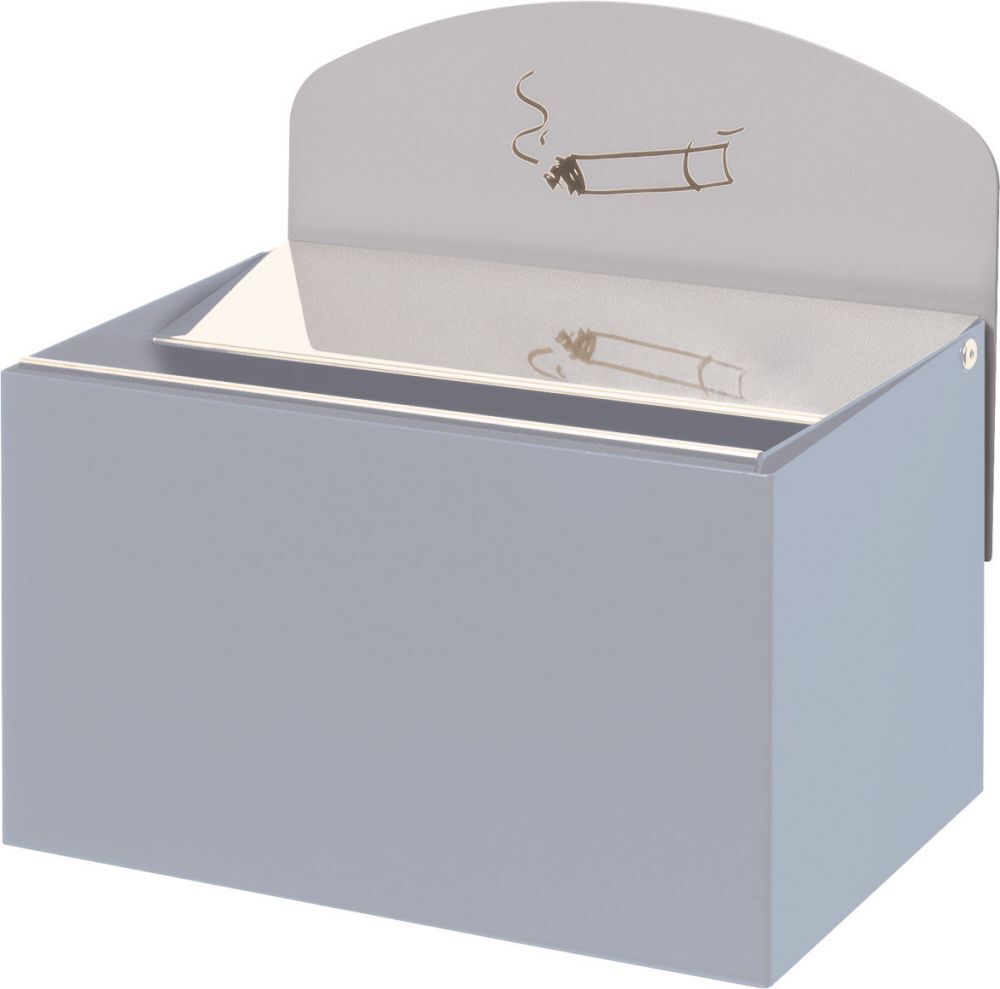 Var Wandascher silber 125x200x125mm mit Schild Produktbild Var Wandascher silber 125x200x125mm mit Schild