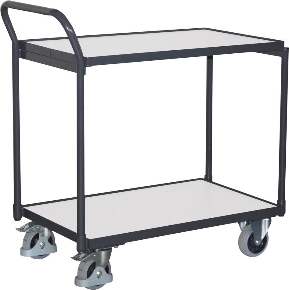 Variofit Tischwagen 2 Ladeflächen, ESD 975 x 524 x 980 mm Produktbild Variofit Tischwagen 2 Ladeflächen, ESD 975 x 524 x 980 mm