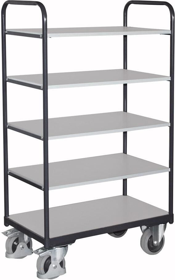 ESD-Etagenwagen mit Böden 1060 x 600 x 1524 mm Produktbild ESD-Etagenwagen mit Böden 1060 x 600 x 1524 mm
