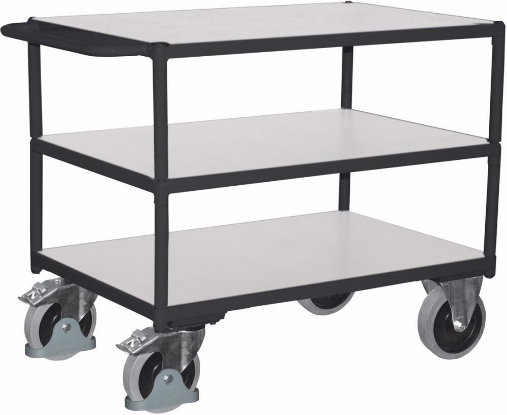 Variofit Schwerer Tischwagen 3 Ladeflächen, ESD1190 x 600 x 915 mm Produktbild Variofit Schwerer Tischwagen 3 Ladeflächen, ESD1190 x 600 x 915 mm