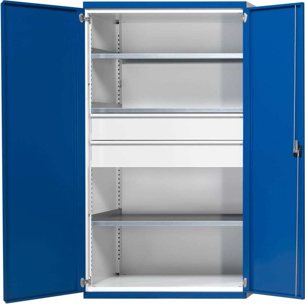 Anke Schwerlastschrank 1950x1085x690mm 3 Fachböden 2 Schubladen Produktbild Anke Schwerlastschrank 1950x1085x690mm 3 Fachböden 2 Schubladen