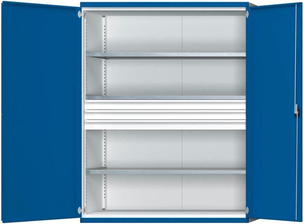 Anke Schwerlastschrank 1950x1485x630mm 3 Fachböden 3 Schubladen FH 120 mm Produktbild Anke Schwerlastschrank 1950x1485x630mm 3 Fachböden 3 Schubladen FH 120 mm