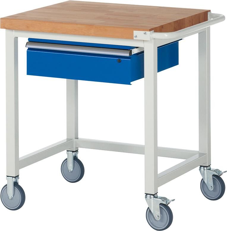 Rau Fahrbare Werkbank Modell 8001 Buche-Massiv 750 x 700 x 880 mm Produktbild Rau Fahrbare Werkbank Modell 8001 Buche-Massiv 750 x 700 x 880 mm