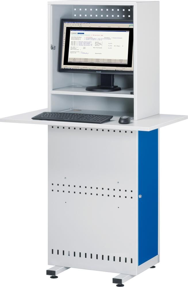 RAU Computer-Station SlimLineModell 2, 650x350x1675 Produktbild RAU Computer-Station SlimLineModell 2, 650x350x1675