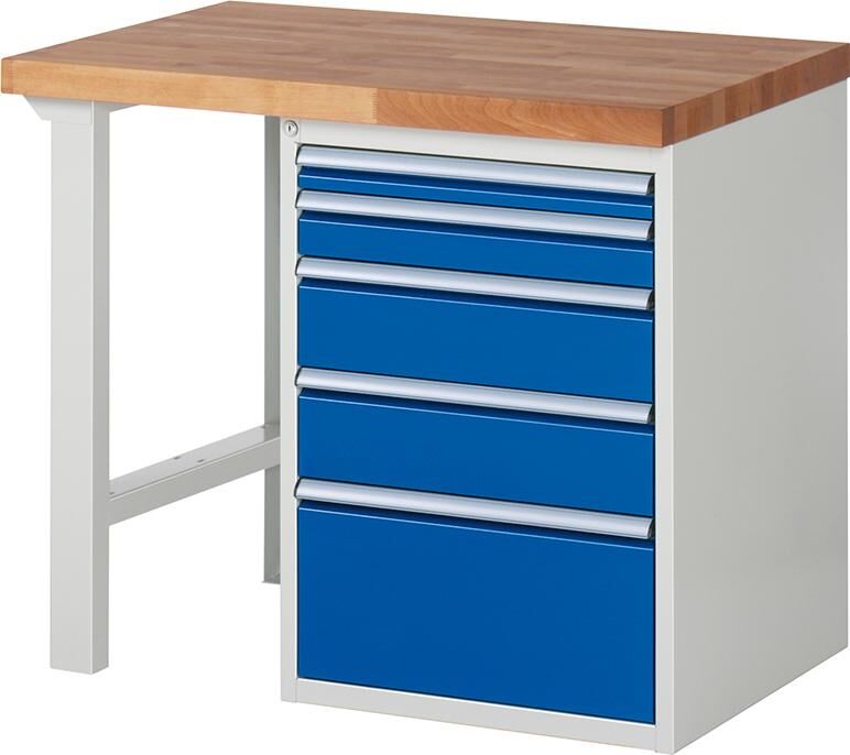 Rau Werkbank Modell 7511 B1000 x H840 mm 5 Schubladen Produktbild Rau Werkbank Modell 7511 B1000 x H840 mm 5 Schubladen