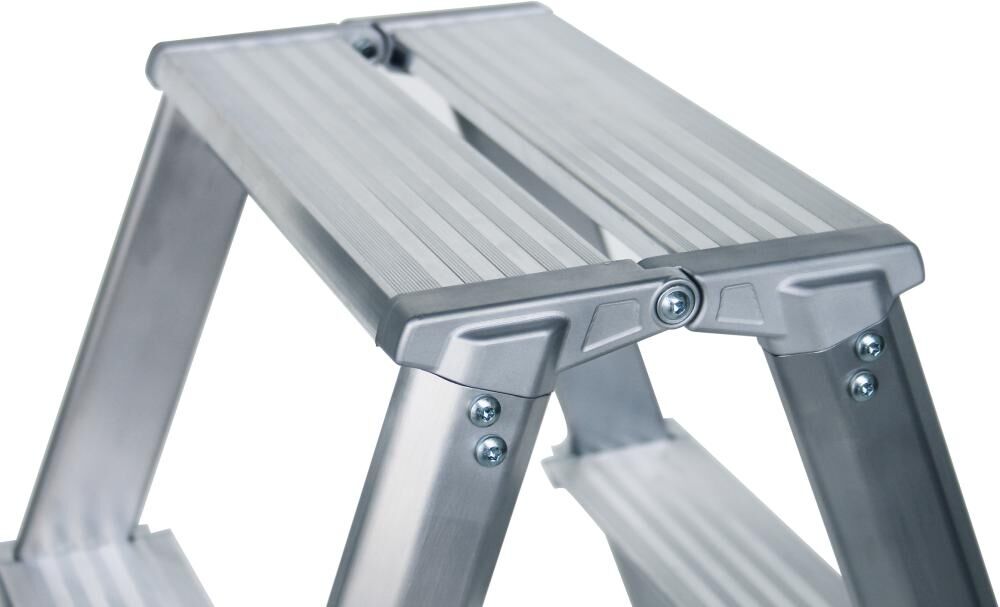 Günzburger Alu Stufenstehleiter ML 2x4 Stufen Produktbild Günzburger Alu Stufenstehleiter ML 2x4 Stufen bild 4