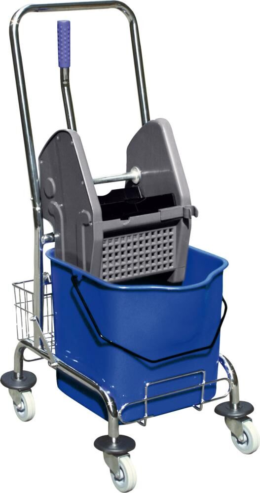 Einfachfahreimer chrom 1x27l m.Presse Produktbild Einfachfahreimer chrom 1x27l m.Presse