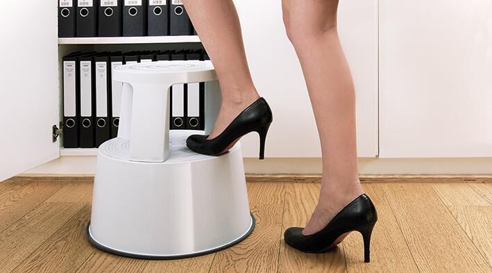 Rollhocker Step Kst., weiß Produktbild Rollhocker Step Kst., weiß bild 2