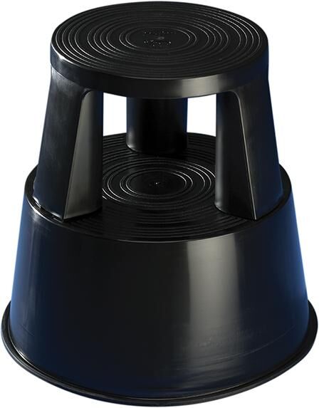 Rollhocker Step Kst., schwarz Produktbild Rollhocker Step Kst., schwarz