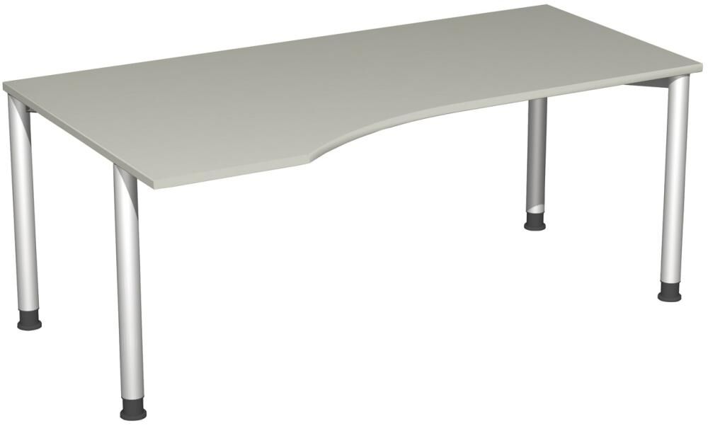 Geramöbel PC-Schreibtisch l 4-F Nuß1800x800/1000,680-800 Geramöbel PC-Schreibtisch l 4-F Nuß1800x800/1000,680-800