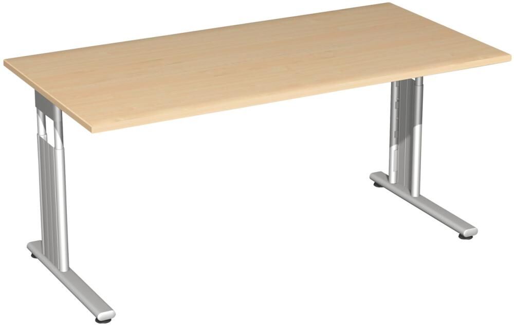 Geramöbel Schreibtisch C-Fuß Nußbau1600x800/,680-820 Geramöbel Schreibtisch C-Fuß Nußbau1600x800/,680-820