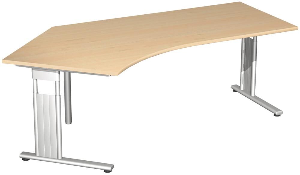 Geramöbel PC-Schreibtisch 135G l Nu2166x800/1130,680-820 Geramöbel PC-Schreibtisch 135G l Nu2166x800/1130,680-820